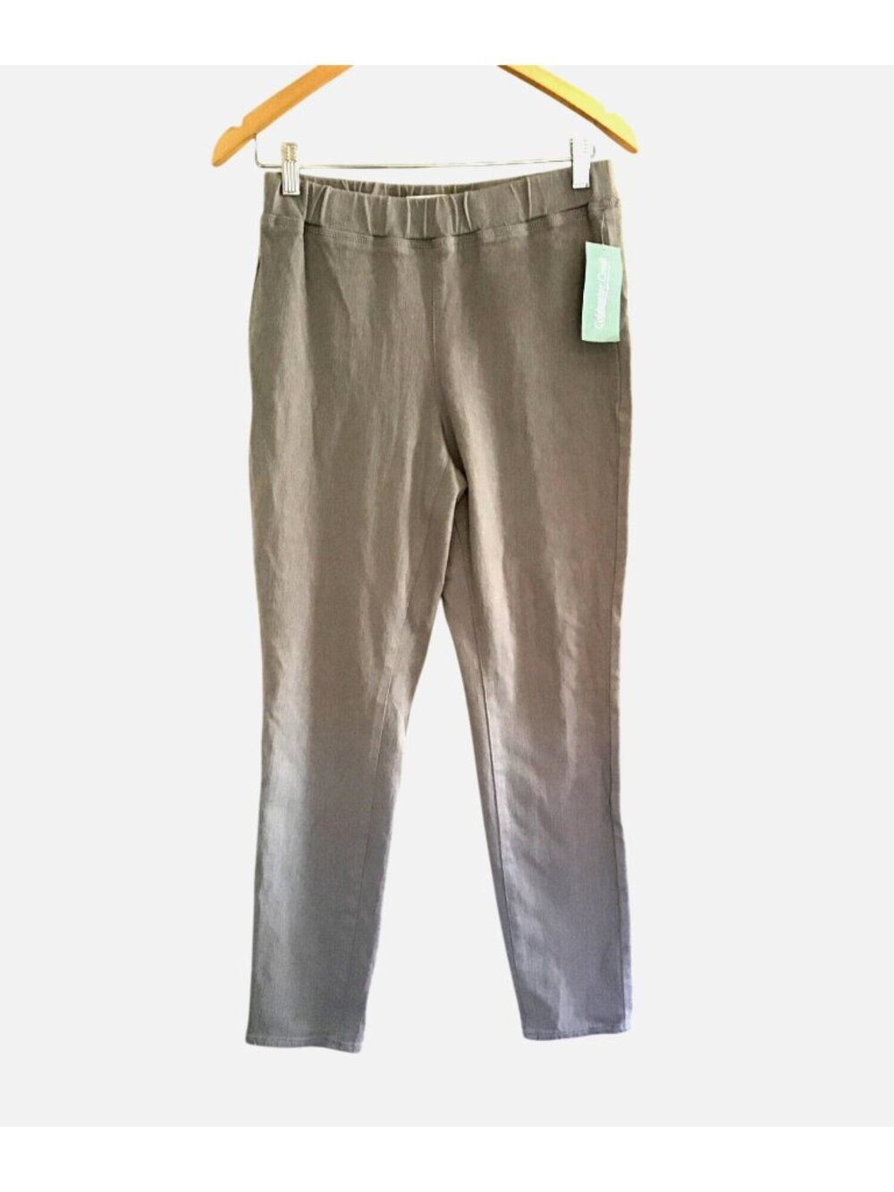 COLDWATER CREEK- WOMENS PEWTER PULLOVER JEGGINGS SIZE8 PETITE
